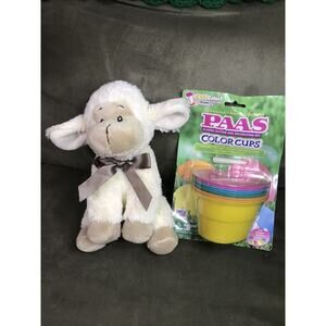 Best Made Toys Plush White Lamb Sheep 8" Target Toy W/Pass Color Cup Kit